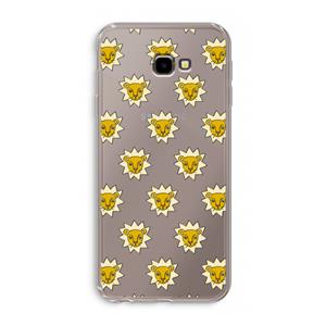 CaseCompany Leeuwenkoppen: Samsung Galaxy J4 Plus Transparant Hoesje