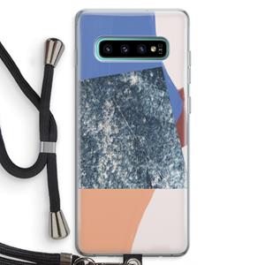 CaseCompany Billy: Samsung Galaxy S10 Plus Transparant Hoesje met koord