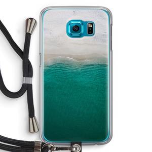 CaseCompany Stranded: Samsung Galaxy S6 Transparant Hoesje met koord