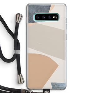 CaseCompany Formo: Samsung Galaxy S10 Plus Transparant Hoesje met koord
