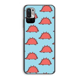 CaseCompany Dinosawrr: Xiaomi Redmi Note 10 5G Transparant Hoesje