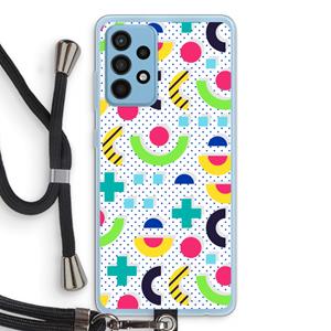 CaseCompany 8-bit N°1: Samsung Galaxy A52 Transparant Hoesje met koord