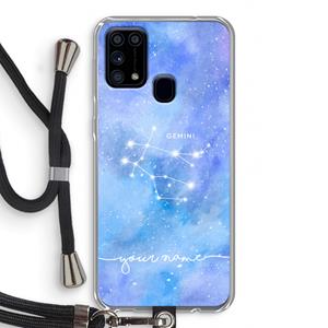 CaseCompany Sterrenbeeld - Licht: Samsung Galaxy M31 Transparant Hoesje met koord