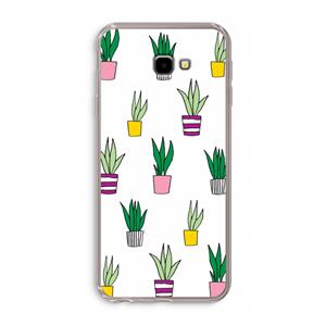CaseCompany Sanseveria: Samsung Galaxy J4 Plus Transparant Hoesje