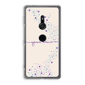 CaseCompany Sterren: Sony Xperia XZ2 Transparant Hoesje