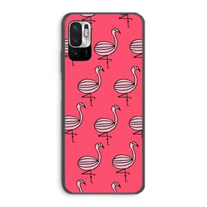 CaseCompany Flamingo: Xiaomi Redmi Note 10 5G Transparant Hoesje