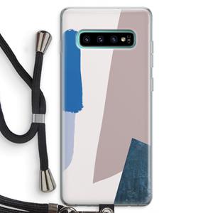 CaseCompany Lapis: Samsung Galaxy S10 Plus Transparant Hoesje met koord