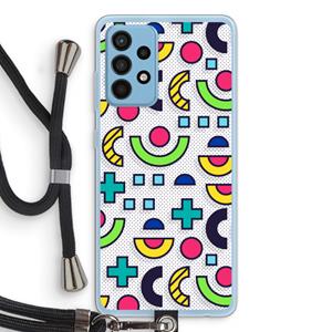 CaseCompany 8-bit N°6: Samsung Galaxy A52 Transparant Hoesje met koord