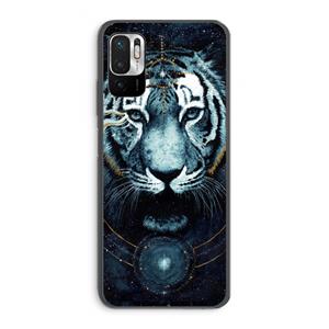 CaseCompany Darkness Tiger: Xiaomi Redmi Note 10 5G Transparant Hoesje