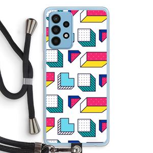 CaseCompany 8-bit N°7: Samsung Galaxy A52 Transparant Hoesje met koord