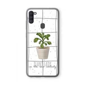 CaseCompany Kamerplant op vensterruit: Samsung Galaxy A11 Transparant Hoesje