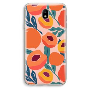 CaseCompany Perzik: Samsung Galaxy J7 (2017) Transparant Hoesje