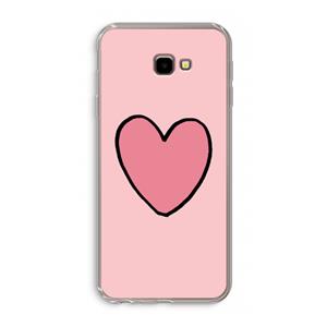 CaseCompany Hartje: Samsung Galaxy J4 Plus Transparant Hoesje