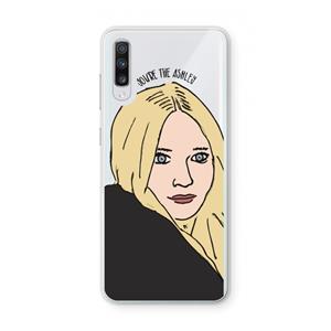 CaseCompany Ashley: Samsung Galaxy A70 Transparant Hoesje