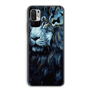CaseCompany Darkness Lion: Xiaomi Redmi Note 10 5G Transparant Hoesje