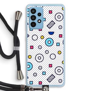 CaseCompany 8-bit N°9: Samsung Galaxy A52 Transparant Hoesje met koord