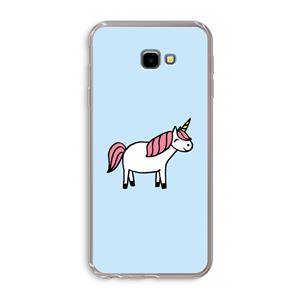 CaseCompany Eenhoorn: Samsung Galaxy J4 Plus Transparant Hoesje