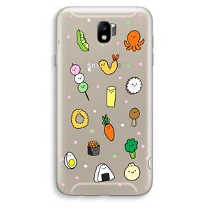 CaseCompany Happy bento friends: Samsung Galaxy J7 (2017) Transparant Hoesje