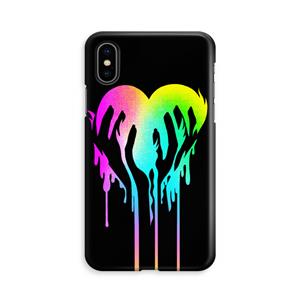 CaseCompany Hold My Heart: iPhone X Volledig Geprint Hoesje