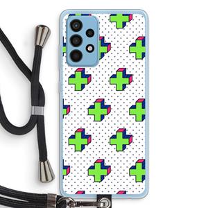 CaseCompany 8-bit N°10: Samsung Galaxy A52 Transparant Hoesje met koord