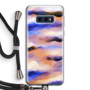 CaseCompany Donkere Wolken: Samsung Galaxy S10e Transparant Hoesje met koord