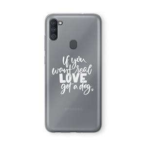 CaseCompany Partner in crime: Samsung Galaxy A11 Transparant Hoesje