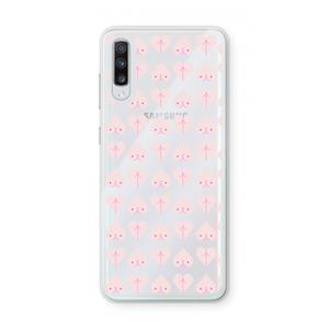 CaseCompany Ass 'n Titties: Samsung Galaxy A70 Transparant Hoesje