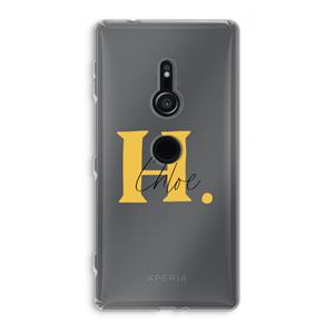 CaseCompany Amber Script: Sony Xperia XZ2 Transparant Hoesje