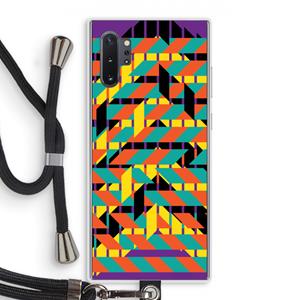 CaseCompany Skew Bee 2: Samsung Galaxy Note 10 Plus Transparant Hoesje met koord