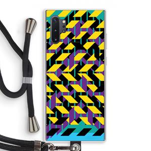 CaseCompany Skew Bee 3: Samsung Galaxy Note 10 Plus Transparant Hoesje met koord