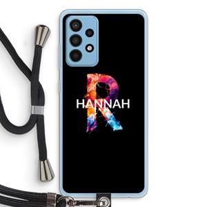 CaseCompany Abstract Spectrum: Samsung Galaxy A52 Transparant Hoesje met koord