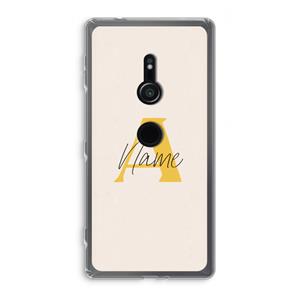 CaseCompany Amber Script: Sony Xperia XZ2 Transparant Hoesje