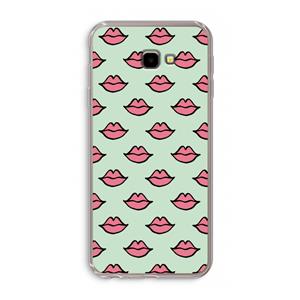 CaseCompany Lipjes: Samsung Galaxy J4 Plus Transparant Hoesje