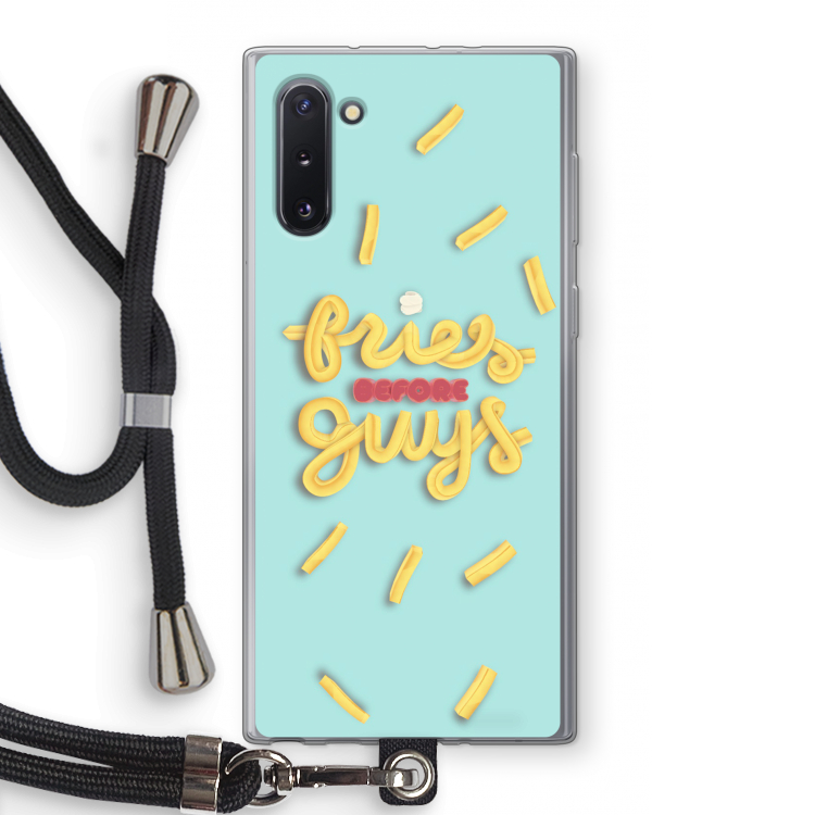 CaseCompany Always fries: Samsung Galaxy Note 10 Transparant Hoesje met koord