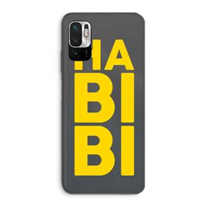 CaseCompany Habibi Blue: Xiaomi Redmi Note 10 5G Transparant Hoesje