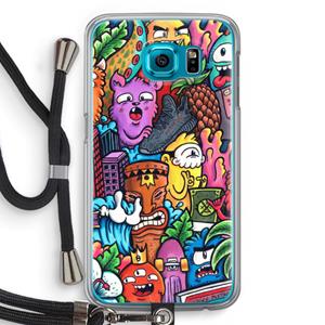 CaseCompany Vexx Mixtape: Samsung Galaxy S6 Transparant Hoesje met koord