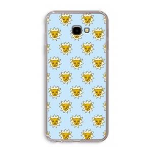 CaseCompany Leeuwenkoppen: Samsung Galaxy J4 Plus Transparant Hoesje