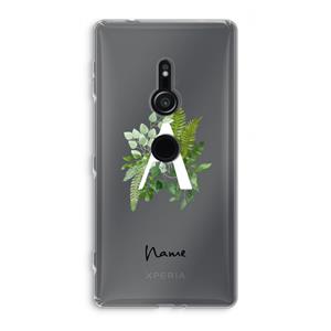 CaseCompany Green Brush: Sony Xperia XZ2 Transparant Hoesje