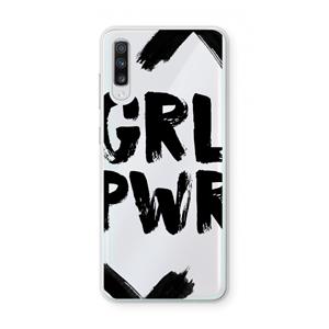 CaseCompany Girl Power #2: Samsung Galaxy A70 Transparant Hoesje