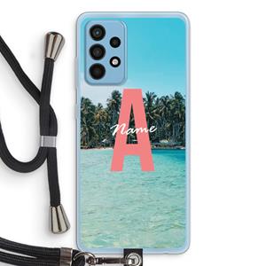 CaseCompany Pacific Dream: Samsung Galaxy A52 Transparant Hoesje met koord