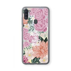 CaseCompany Kindness matters: Samsung Galaxy A11 Transparant Hoesje