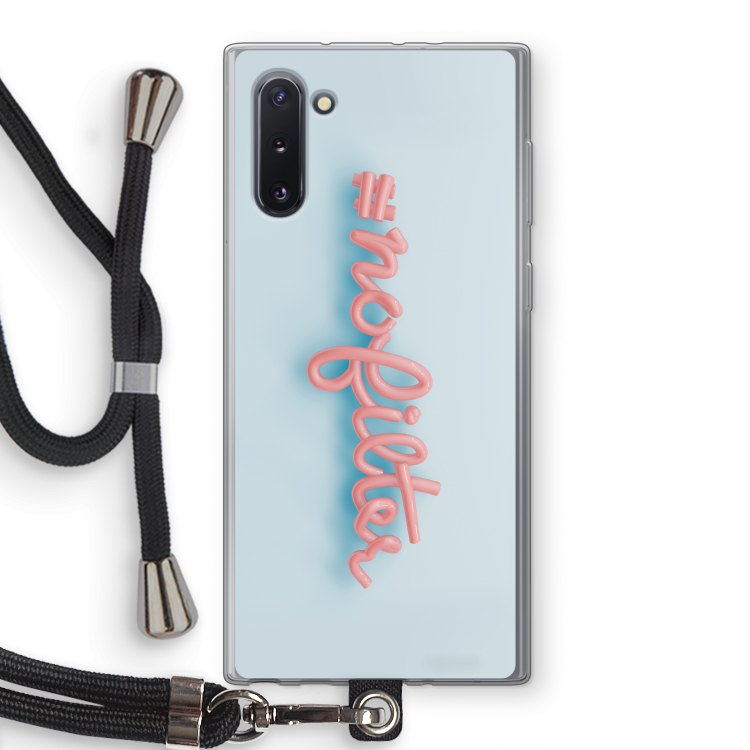 CaseCompany #nofilter: Samsung Galaxy Note 10 Transparant Hoesje met koord