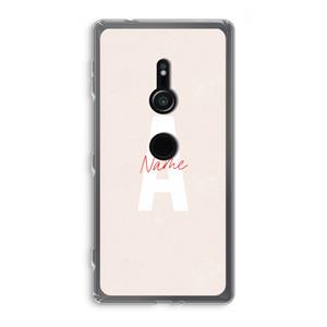 CaseCompany Strawberry Milkshake: Sony Xperia XZ2 Transparant Hoesje