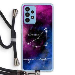 CaseCompany Sterrenbeeld - Donker: Samsung Galaxy A52 Transparant Hoesje met koord
