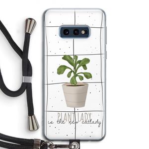 CaseCompany Kamerplant op vensterruit: Samsung Galaxy S10e Transparant Hoesje met koord