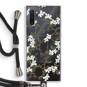 CaseCompany Blossoming spring: Samsung Galaxy Note 10 Plus Transparant Hoesje met koord