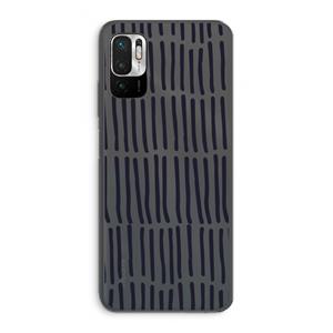 CaseCompany Moroccan stripes: Xiaomi Redmi Note 10 5G Transparant Hoesje