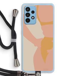 CaseCompany Bikini body: Samsung Galaxy A52 Transparant Hoesje met koord