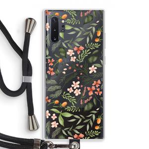 CaseCompany Sweet little flowers: Samsung Galaxy Note 10 Plus Transparant Hoesje met koord