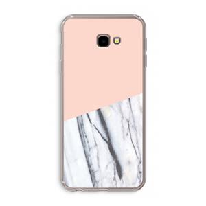 CaseCompany A touch of peach: Samsung Galaxy J4 Plus Transparant Hoesje